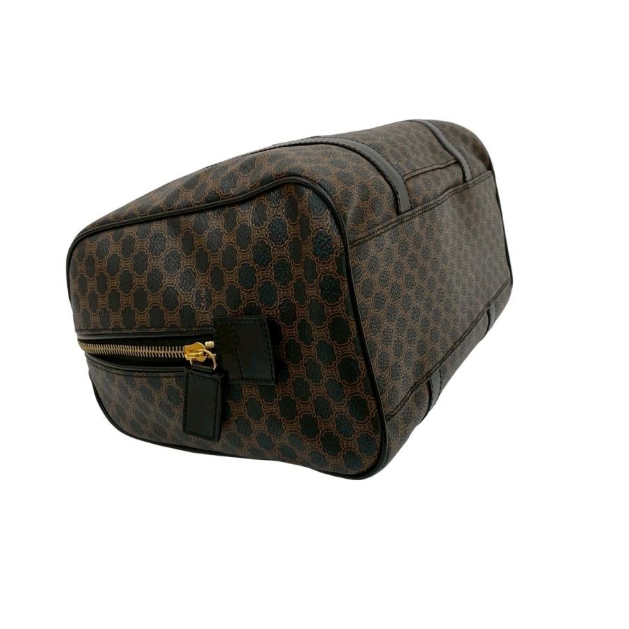 セリーヌ マカダム ハンドバッグ ミニボストン ヴィンテージ CELINE（セリーヌ） 極 美品 マカダム ブラゾン ヴィンテージ