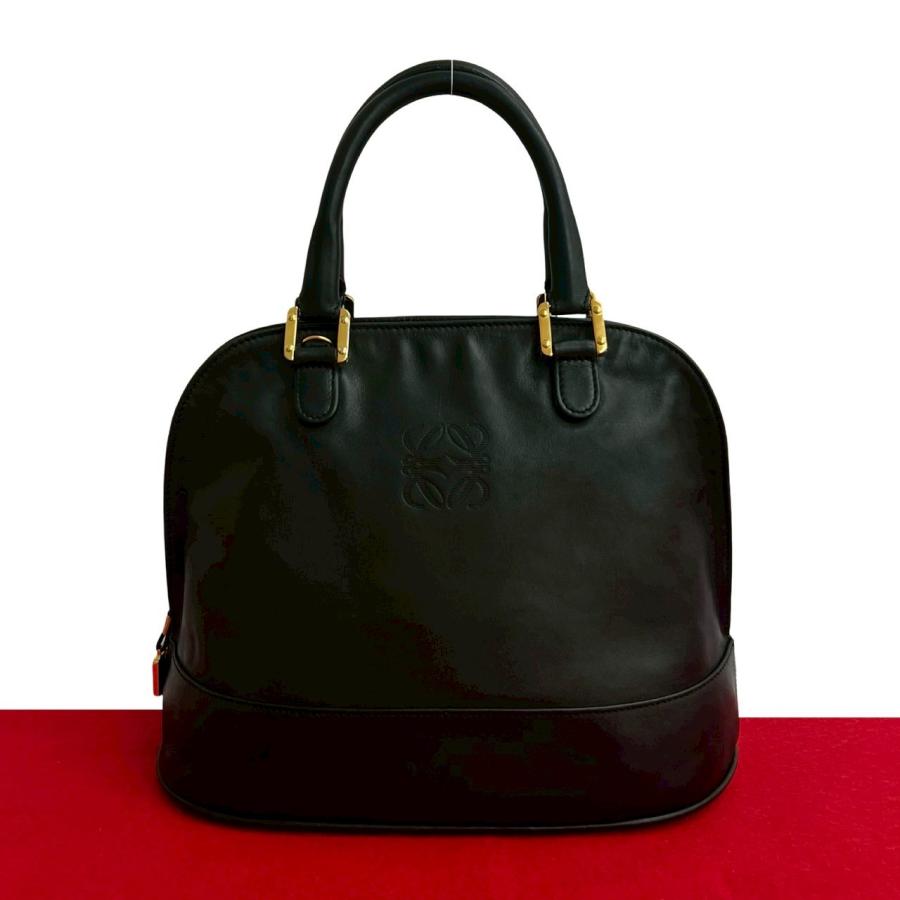 LOEWE（ロエベ） 極 美品 アナグラム 型押し ロゴ レザー 本革 