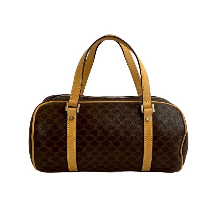 【美品】セリーヌ☆マカダム　トリオンフ　ミニボストン　かわいい CELINE 極 美品 袋付き セリーヌ マカダム ブラゾン トリオンフ