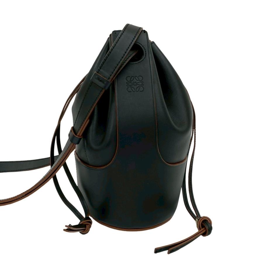 LOEWE 極 美品 ロエベ バルーン バッグ ミディアム アナグラム ロゴ 