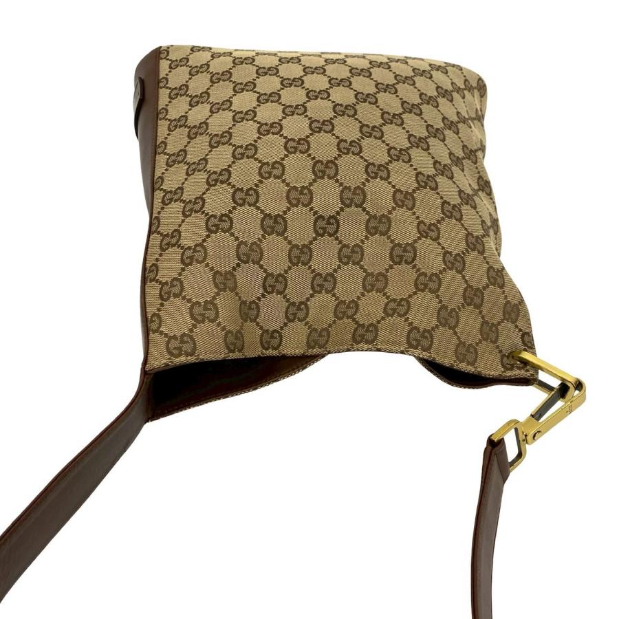 GUCCI（グッチ） 極 美品 GG ロゴ 金具 総柄 キャンバス レザー 本革
