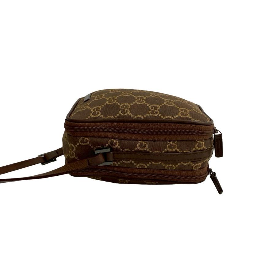 GUCCI（グッチ） 極 美品 GG ロゴ 総柄 キャンバス レザー 本革 ミニ