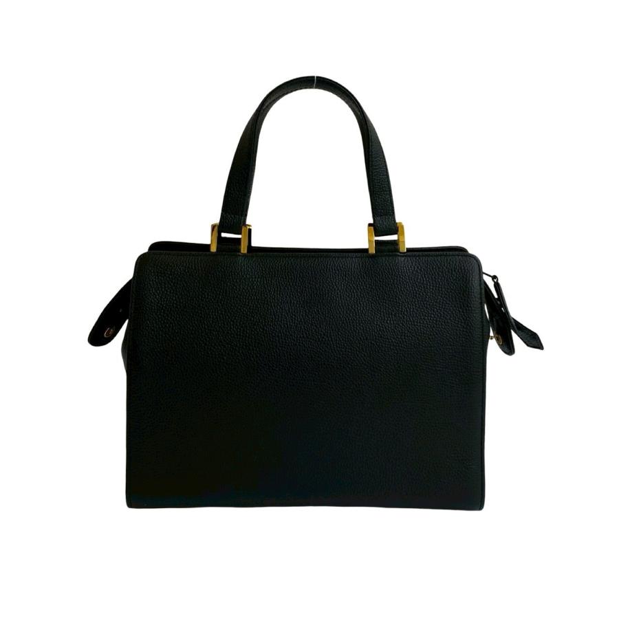 ◇レア美品◇イヴサンローラン　ハンドバッグ　ミニボストンバッグ　ブラック　レザー Yves Saint Laurent（イヴ・サンローラン） ほぼ未使用 ヴィンテージ