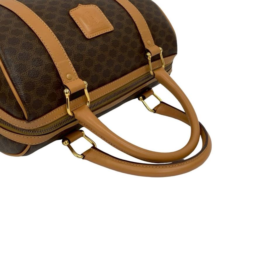 【極美品✨】CELINEセリーヌ ボストンバッグ マカダム トリオンフ ブラウン CELINE 極 美品 セリーヌ ヴィンテージ マカダム ブラゾン