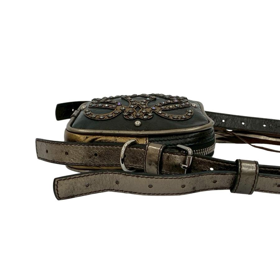 LOEWE（ロエベ） 極 美品 袋付き アナグラム ロゴ ビジュー レザー 本