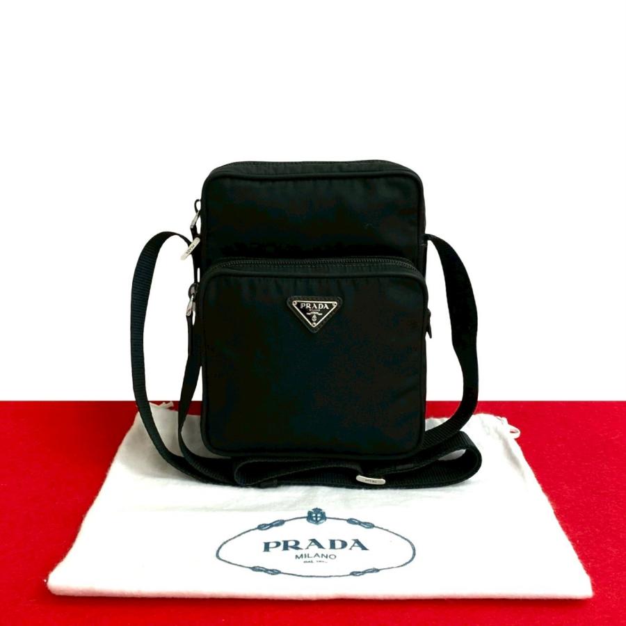 美品 PRADA サコッシュ テスートナイロン ショルダーバッグ PRADA プラダ テスート ナイロン ショルダー サコッシュ バッグ
