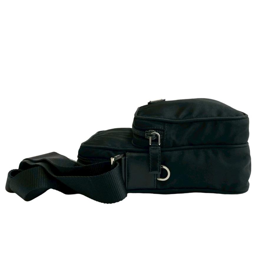 極 美品 袋付 PRADA プラダ 三角ロゴ 金具 テスート ナイロン