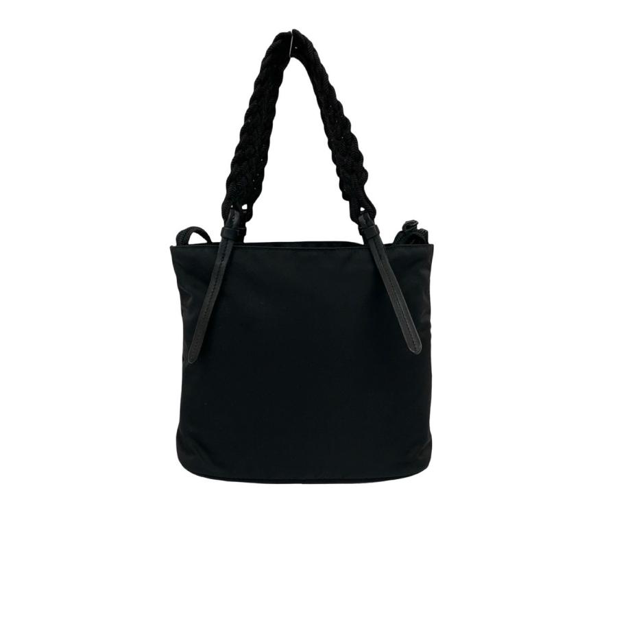 PRADA（プラダ） 極 美品 ロゴ 金具 テスート ナイロン レザー 本革