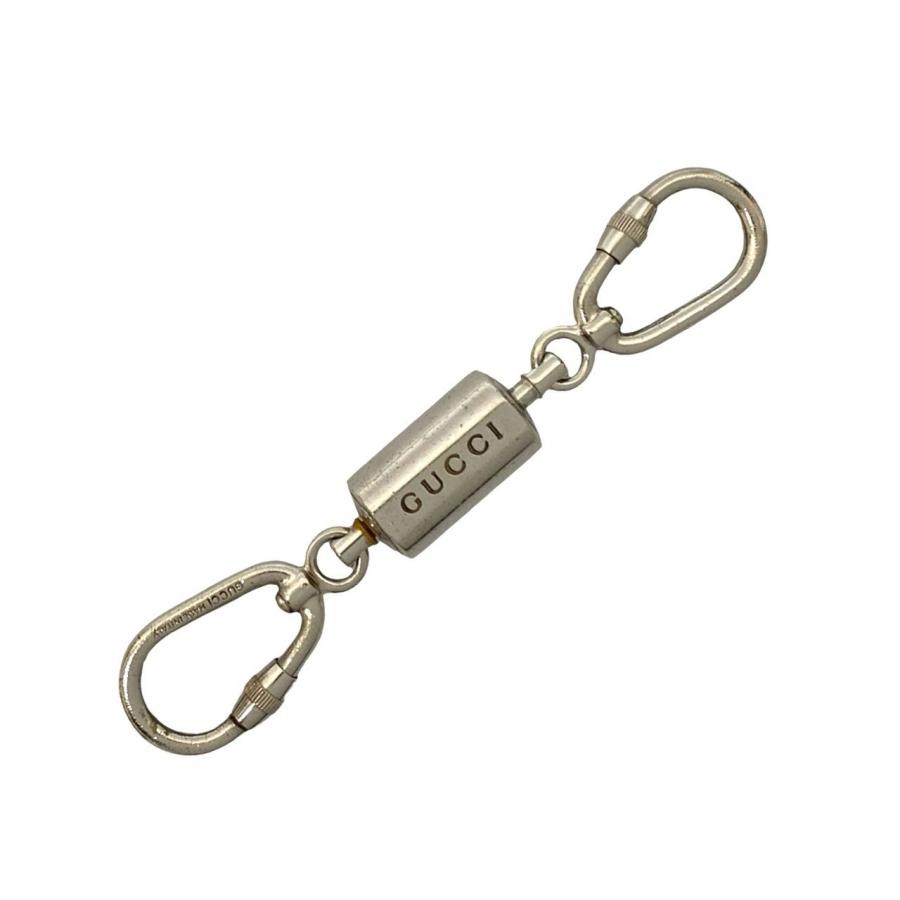 GUCCI（グッチ） 極 美品 希少品 ロゴ 刻印 メタル キーホルダー