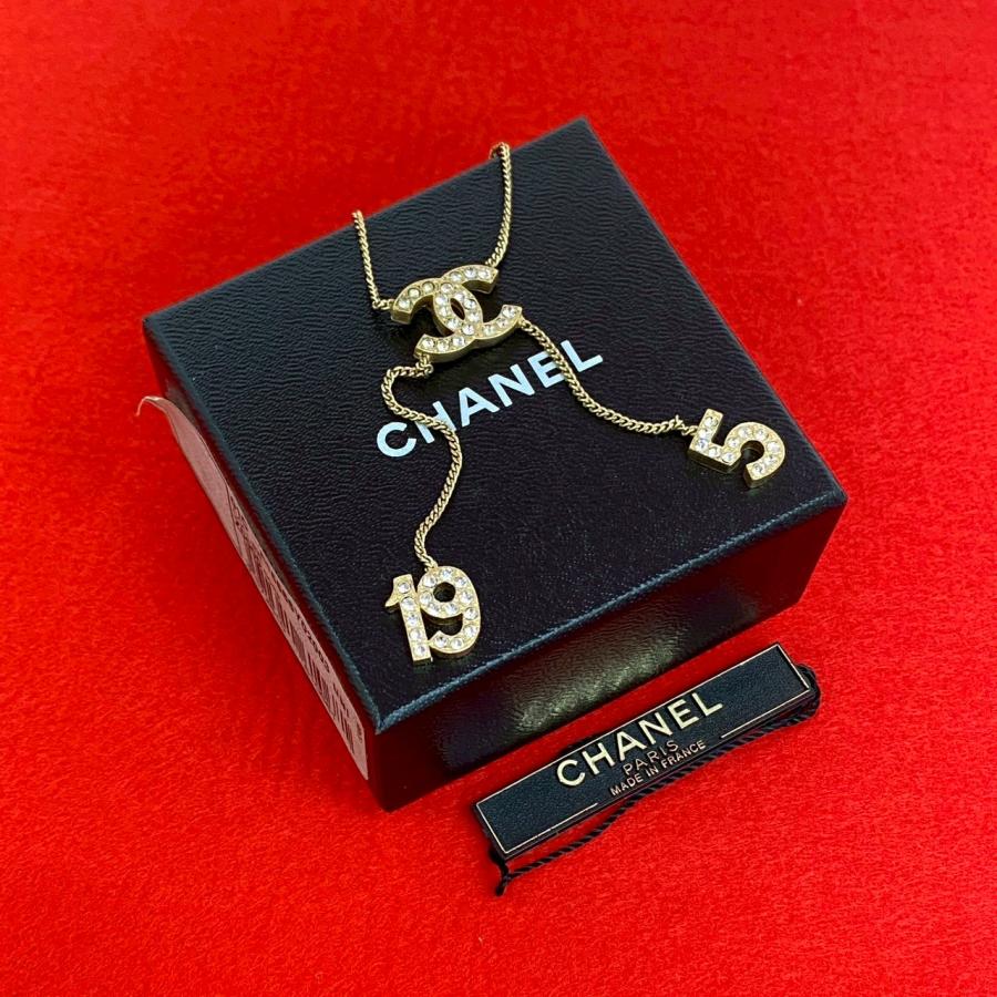 ⭐️刻印あり⭐️本物保証⭐️CHANELシャネルアクセサリー/ココマークロゴネックレス CHANEL シャネル ココマーク ネックレス ゴールド刻印あり正規品