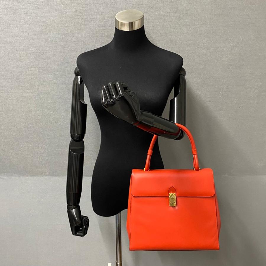 LOEWE（ロエベ） 極 美品 ヴィンテージ アナグラム ロゴ カーフレザー