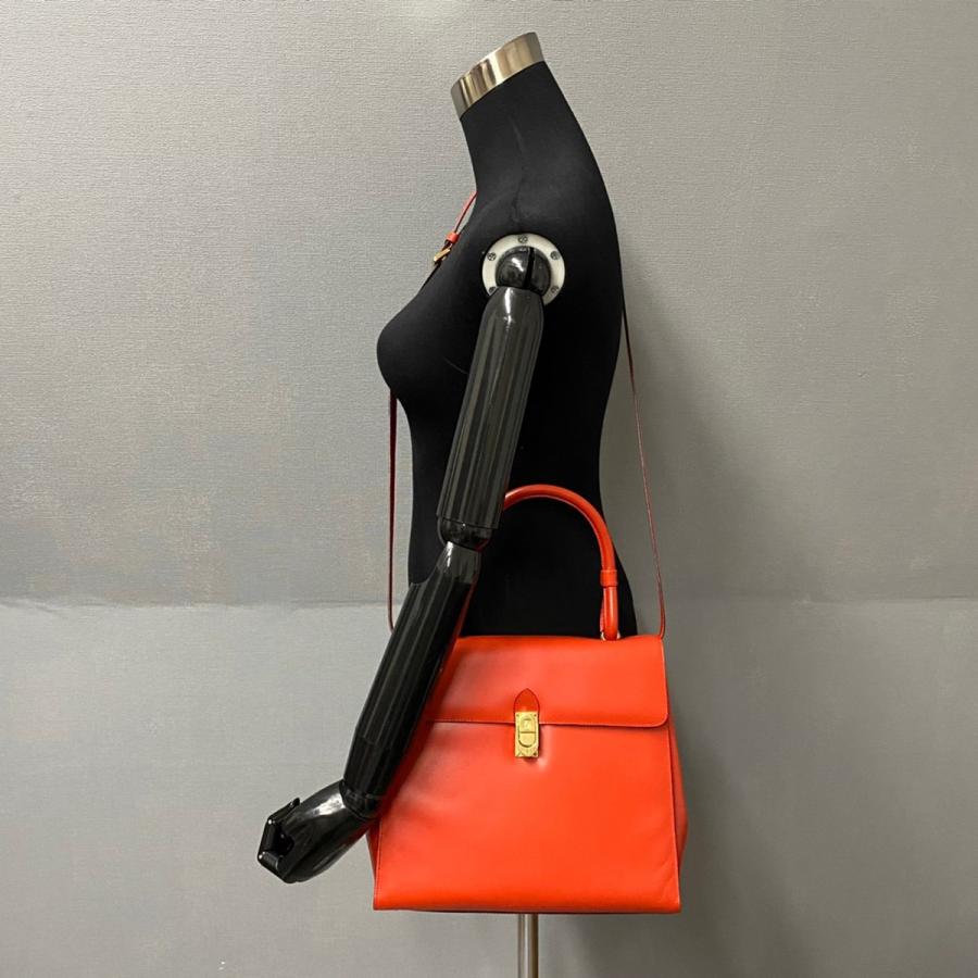 美品◆ヴィンテージ◆LOEWE ロエベ アナグラム ナイロンレザーハンドバッグ LOEWE（ロエベ） 極 美品 ヴィンテージ アナグラム ロゴ カーフレザー