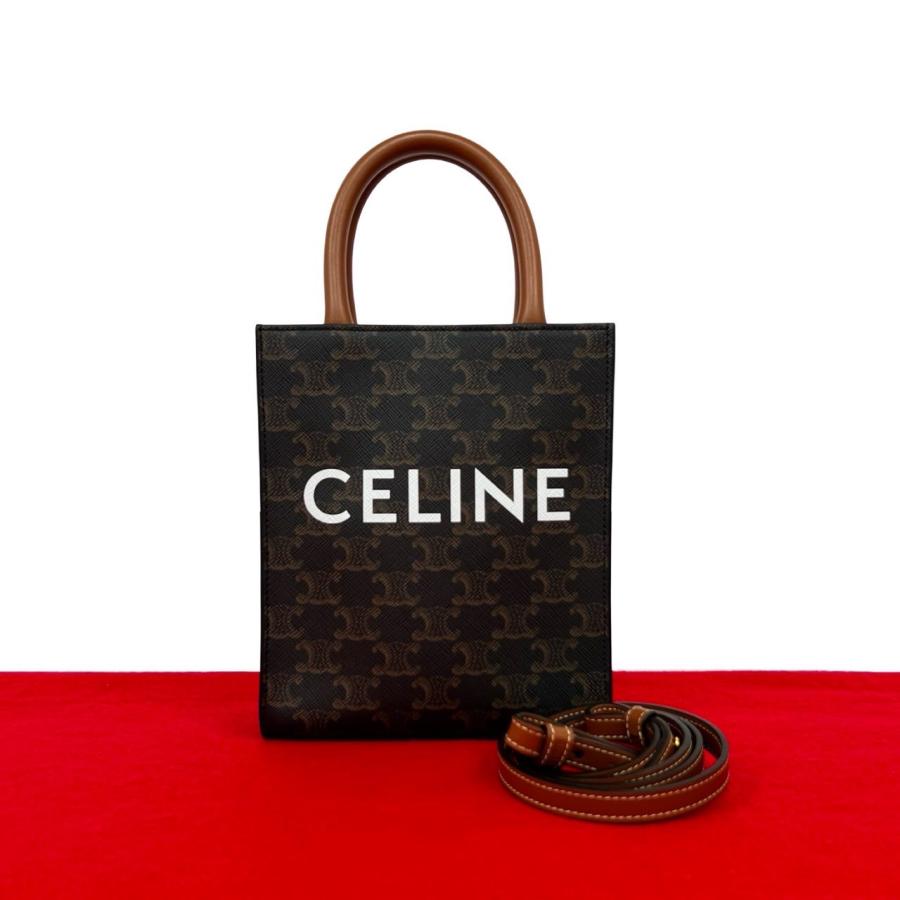 CELINE（セリーヌ） 極 美品 バーティカル カバ レザー 2way