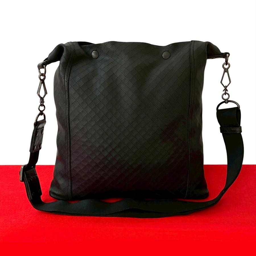 極 美品 BOTTEGA VENETA ボッテガヴェネタ イントレッチオ レザー 本革 