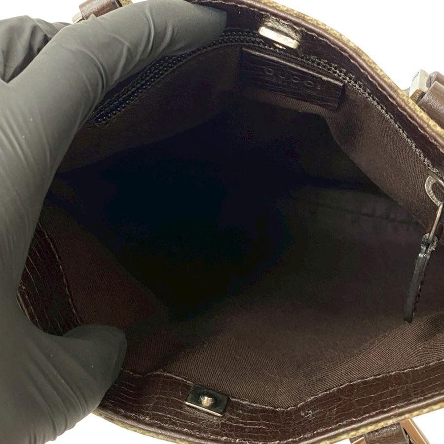 【正規品・美品】グッチ トートバッグ GGスプリーム ロゴ型押し ブラウン 茶色 GUCCI 極 美品 希少品 グッチ GGスプリーム ロゴ 型押し GG柄