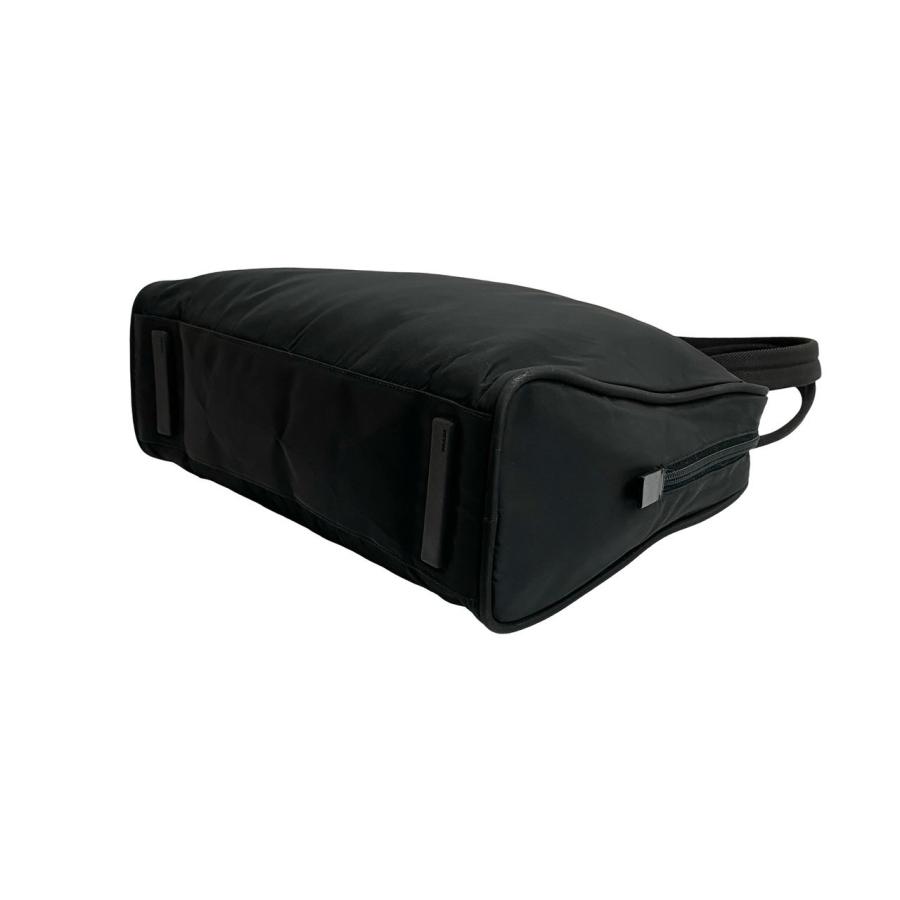 【極美品】プラダ　トートバッグ　三角ロゴプレート 極美品 PRADA トートバッグ 三角ロゴプレート ブルー 青色