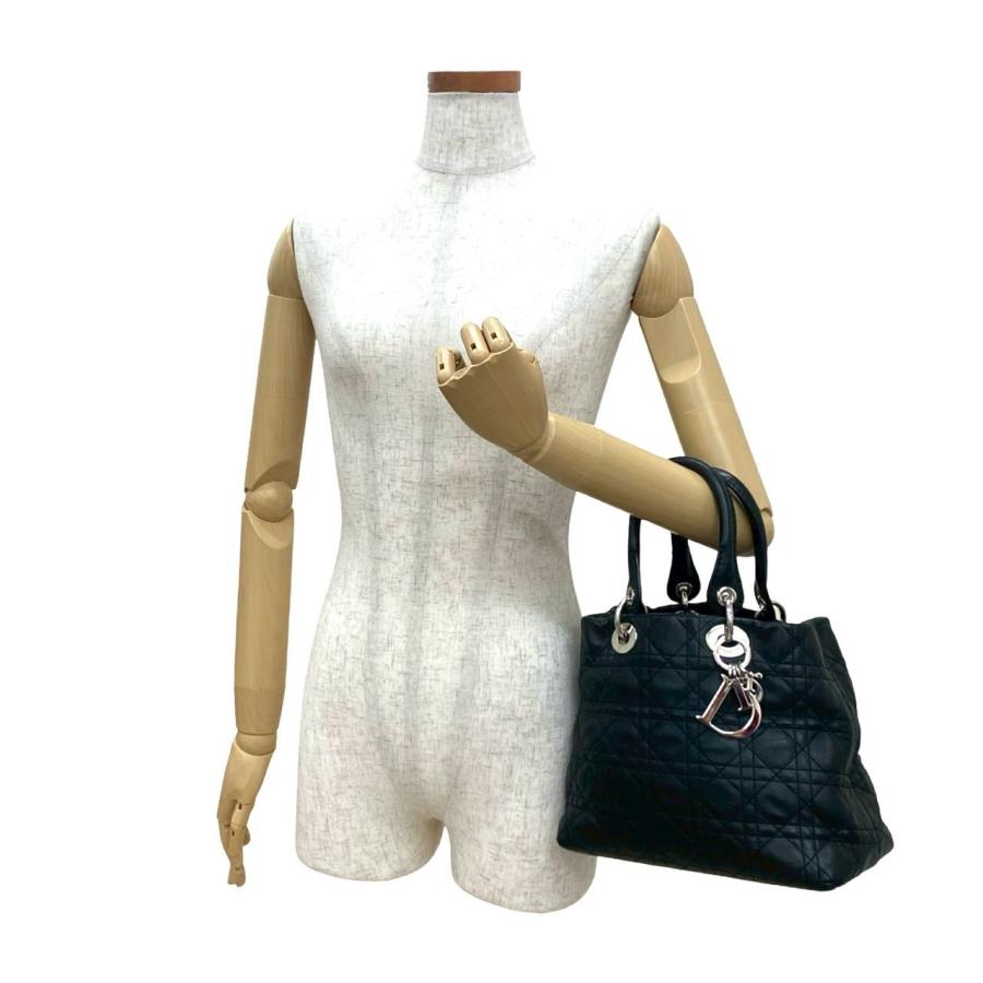 極 美品 Christian Dior ディオール レディディオール カナージュ