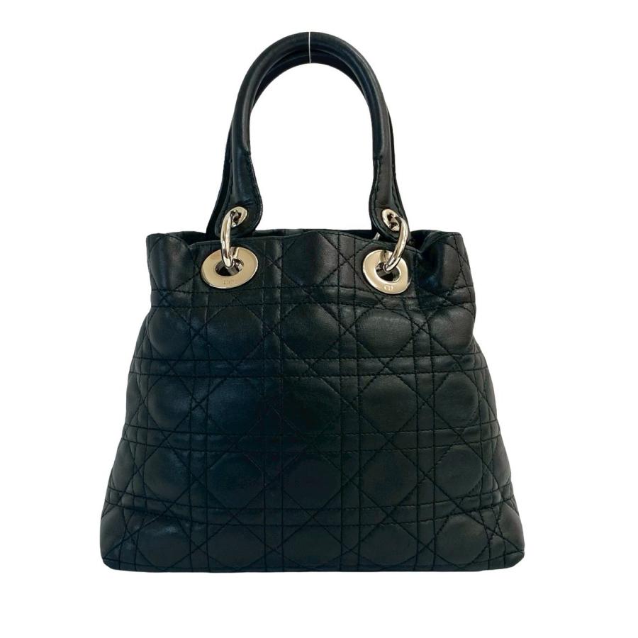 Christian Dior カナージュ　レザートートバッグ 極 美品 Christian Dior ディオール レディディオール カナージュ