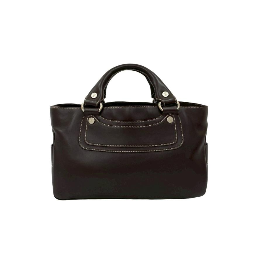 CELINE 極 美品 袋付 セリーヌ ヴィンテージ ブギーバッグ レザー 本革 