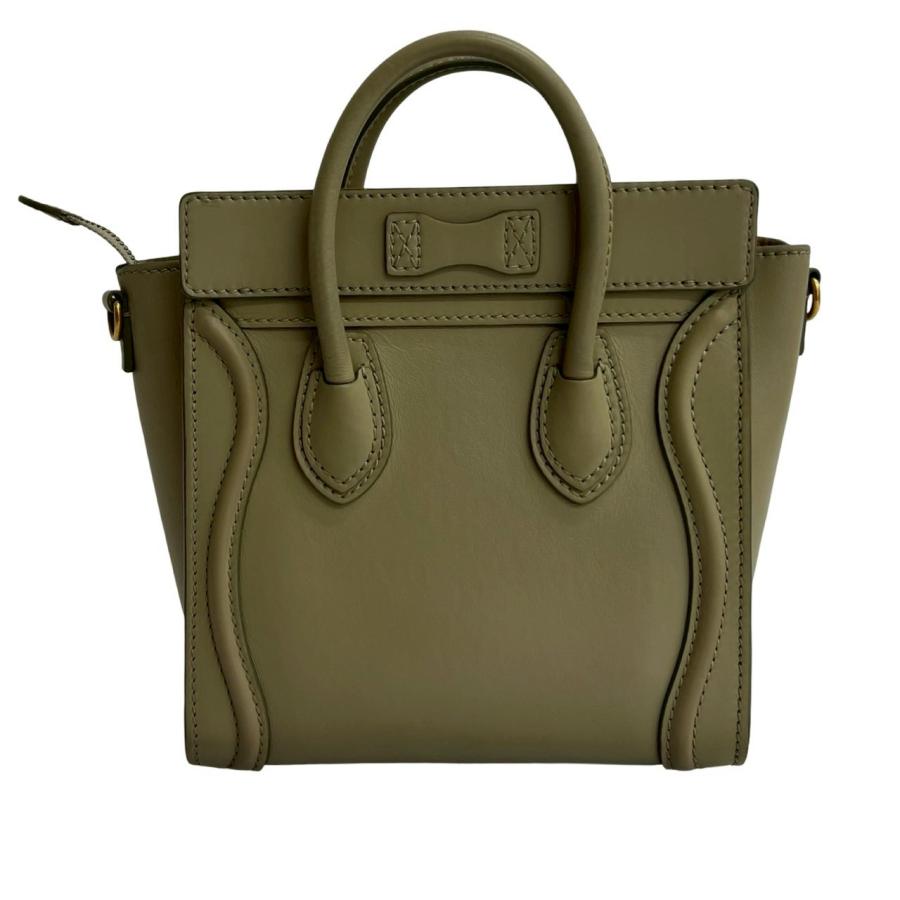CELINE（セリーヌ） 極 美品 ラゲージ ナノ ショッパー レザー 本革