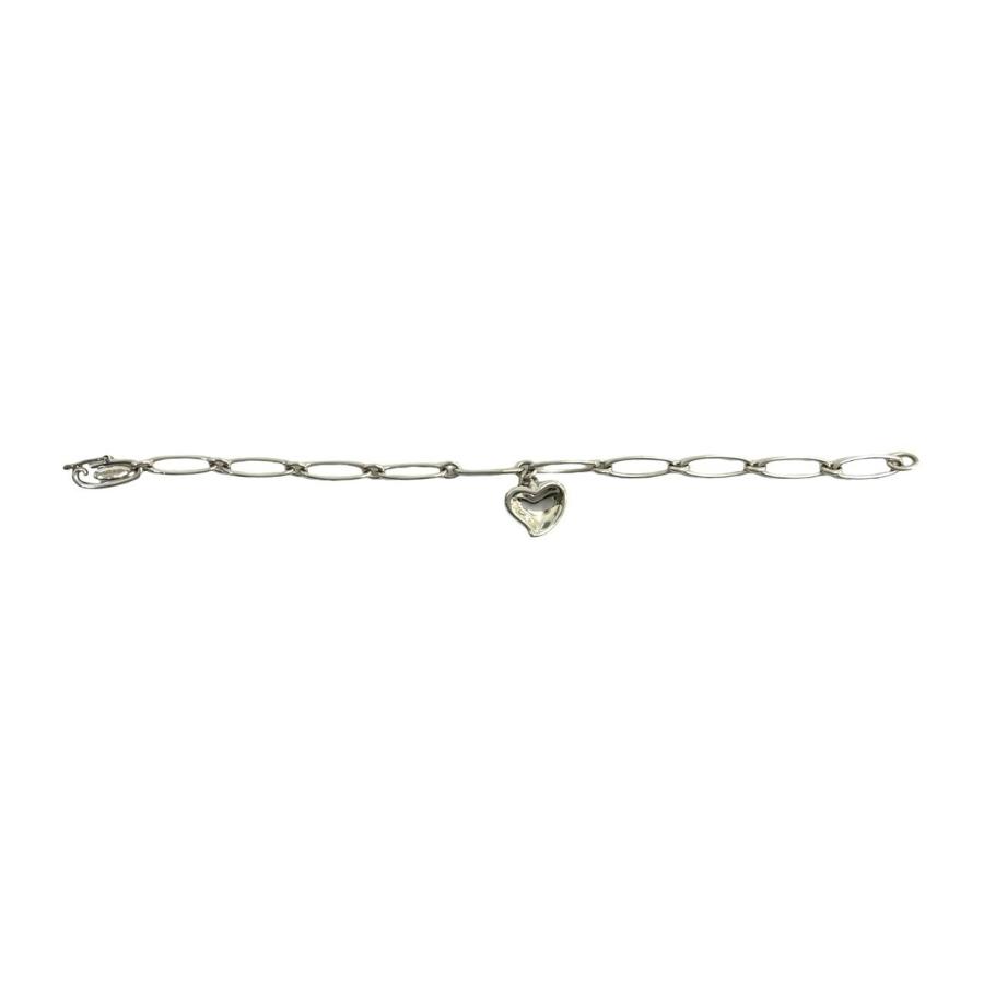 TIFFANY&Co.（ティファニー） 極 美品 袋付き カーブド ハート