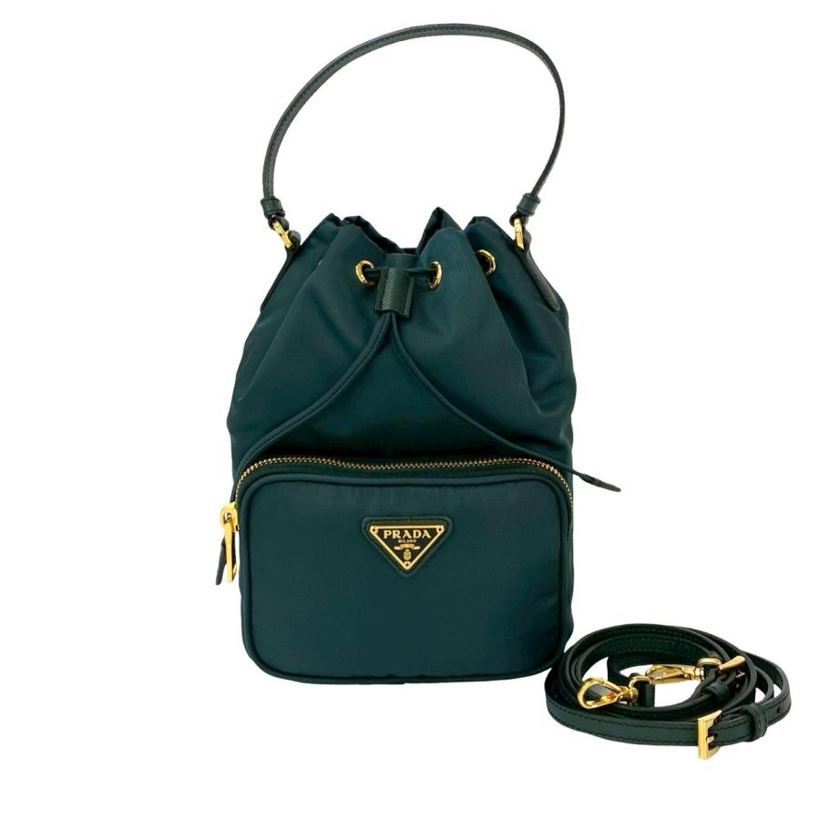PRADA（プラダ） 極 美品 デュエット 三角ロゴ 金具 ナイロン