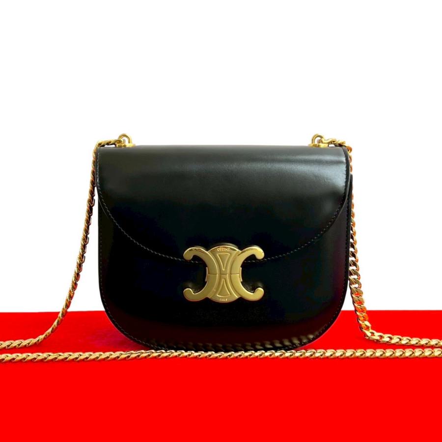 CELINE（セリーヌ） 極 美品 ティーン チェーン ブザス トリオンフ