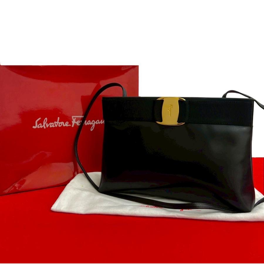 極 美品 箱 袋付 Salvatore Ferragamo サルヴァトーレフェラガモ
