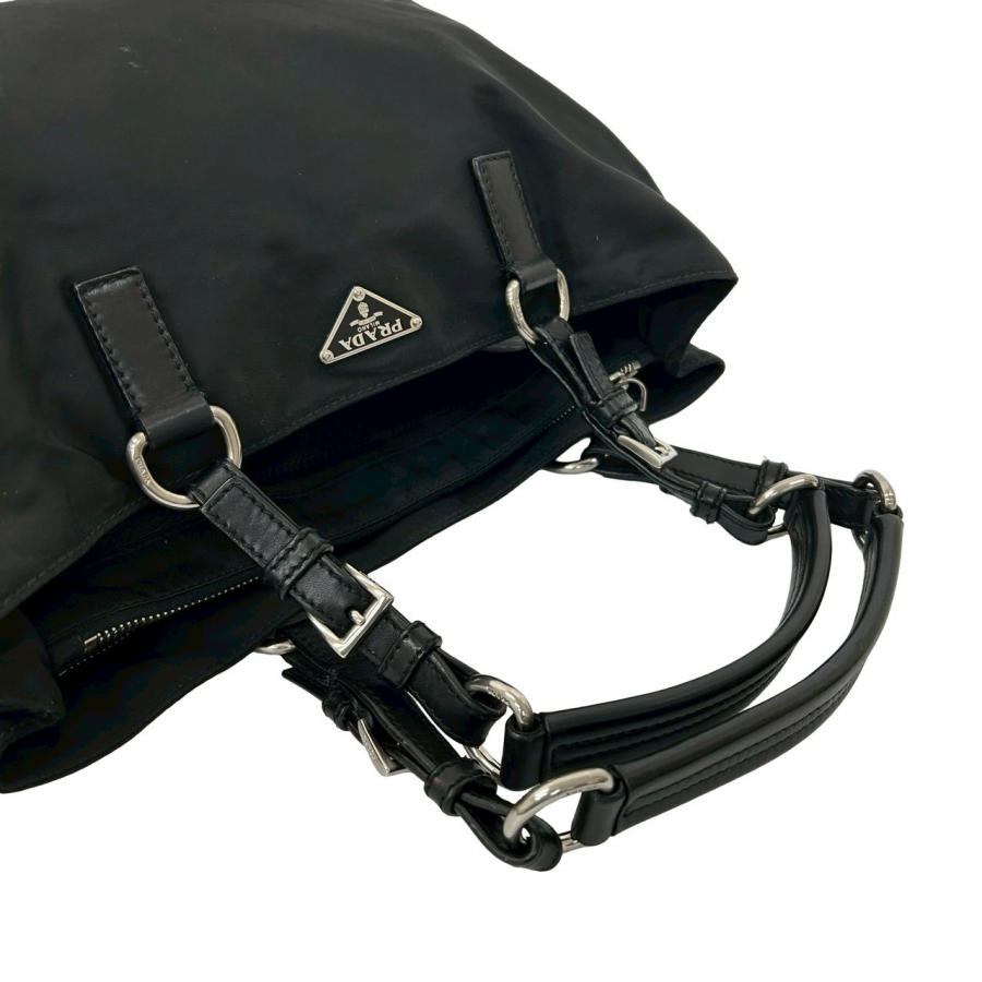 PRADA 極 美品 袋付き プラダ 三角ロゴ プレート 金具 レザー 本