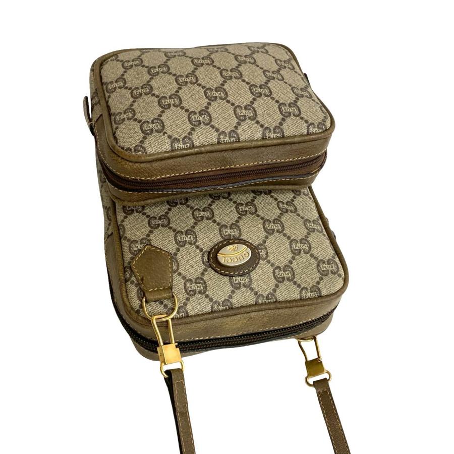 極 美品 GUCCI グッチ オールドグッチ ヴィンテージ GG 柄 ロゴ レザー