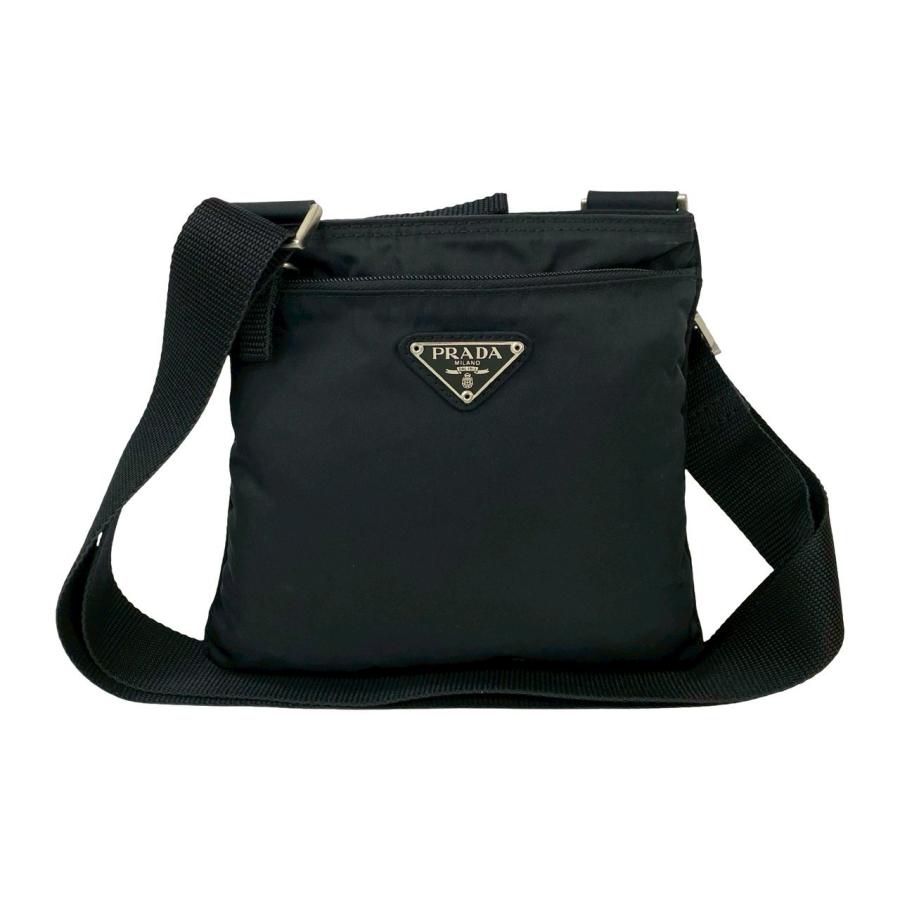 PRADA（プラダ） 極 美品 三角ロゴ プレート 金具 テスート ナイロン