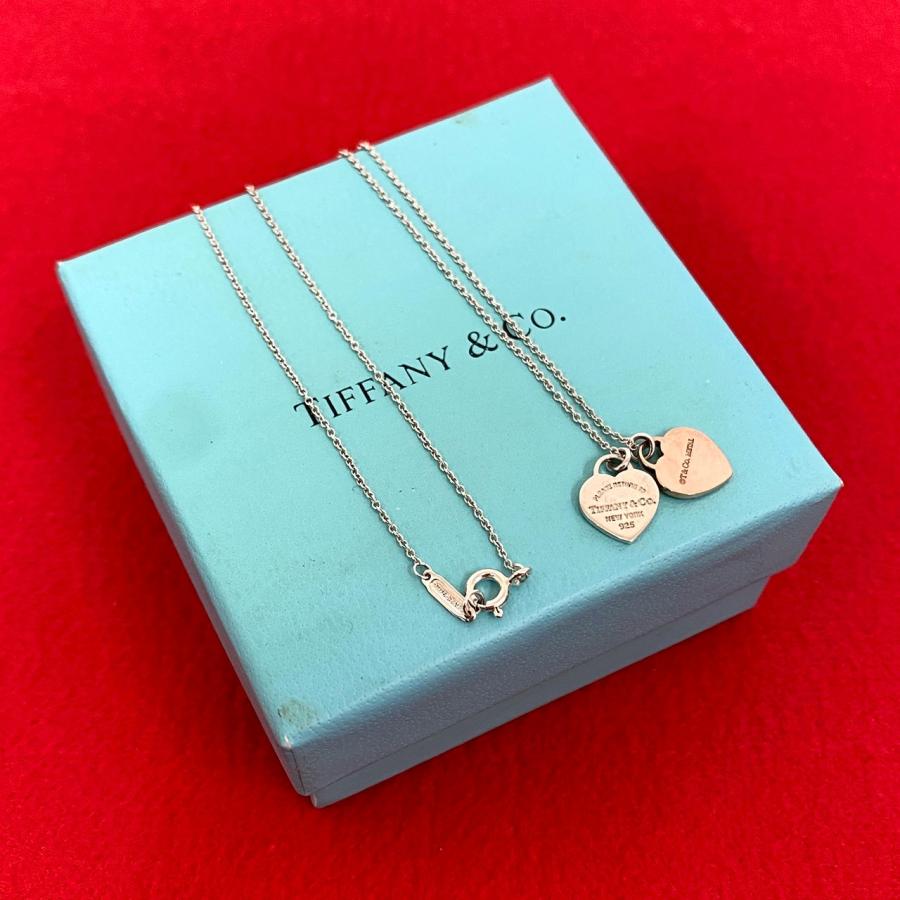 TIFFANY&Co.（ティファニー） 極 美品 リターントゥ ダブルハート 