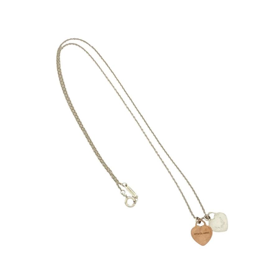 極美品✨️ティファニー リタートゥ ダブルハート ネックレス シルバー メタル TIFFANY&Co.（ティファニー） 極 美品 リターントゥ ダブルハート