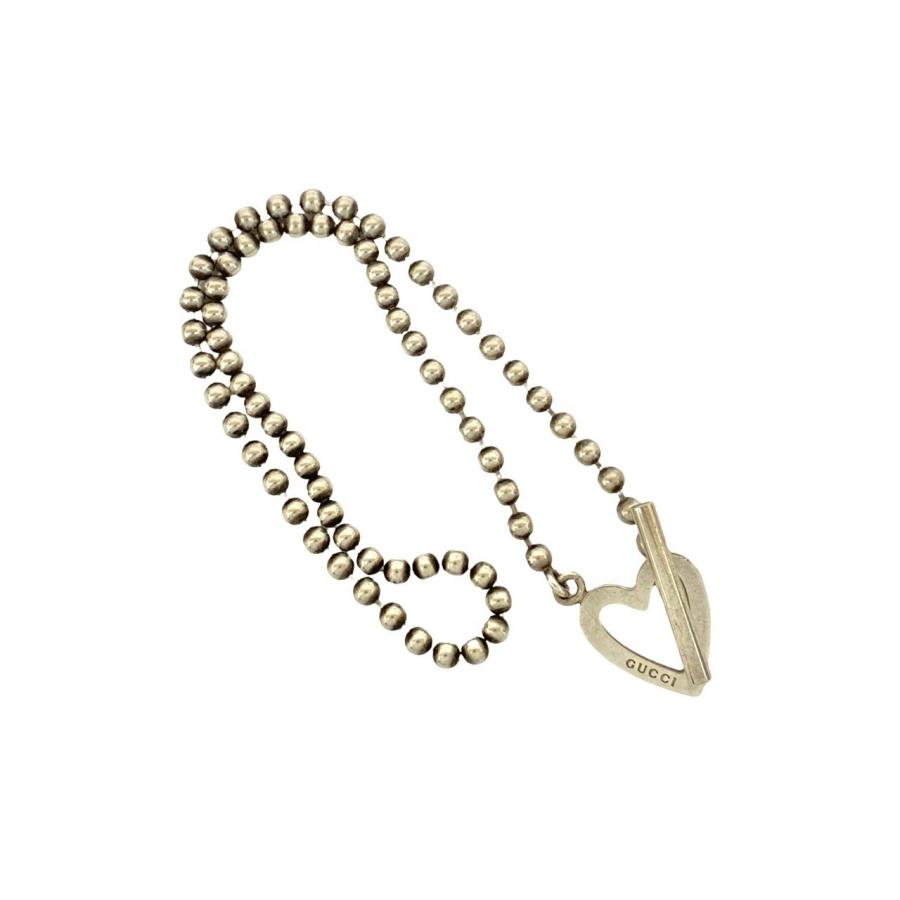 GUCCI（グッチ） 極 美品 トグルハート ネックレス シルバー925 ボール