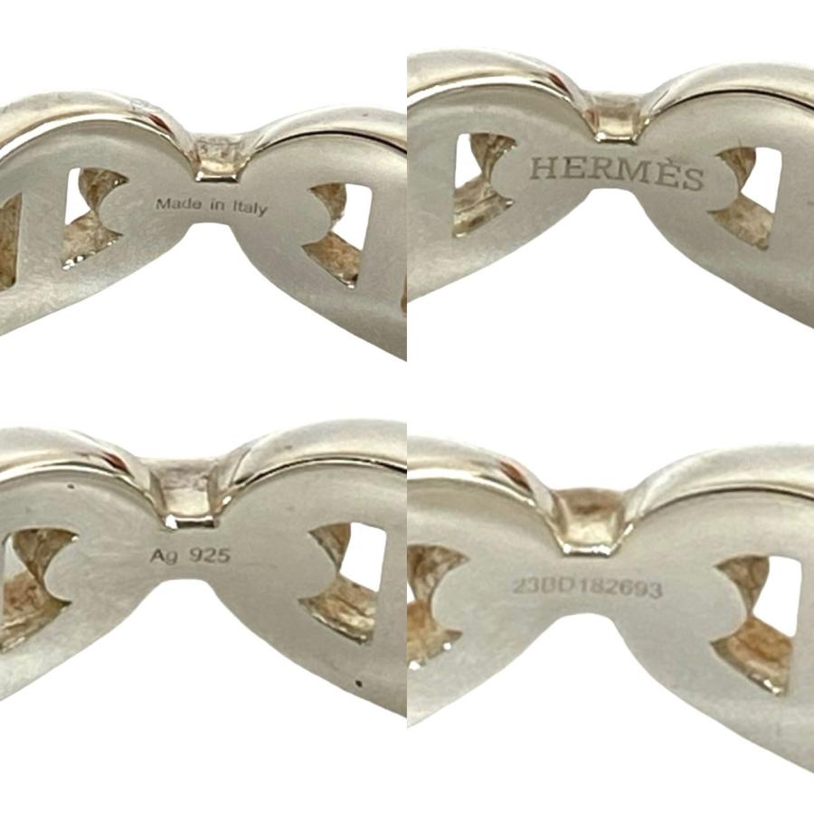 HERMES 極 美品 箱付き エルメス アンシェネ シルバー925 リング 指輪  