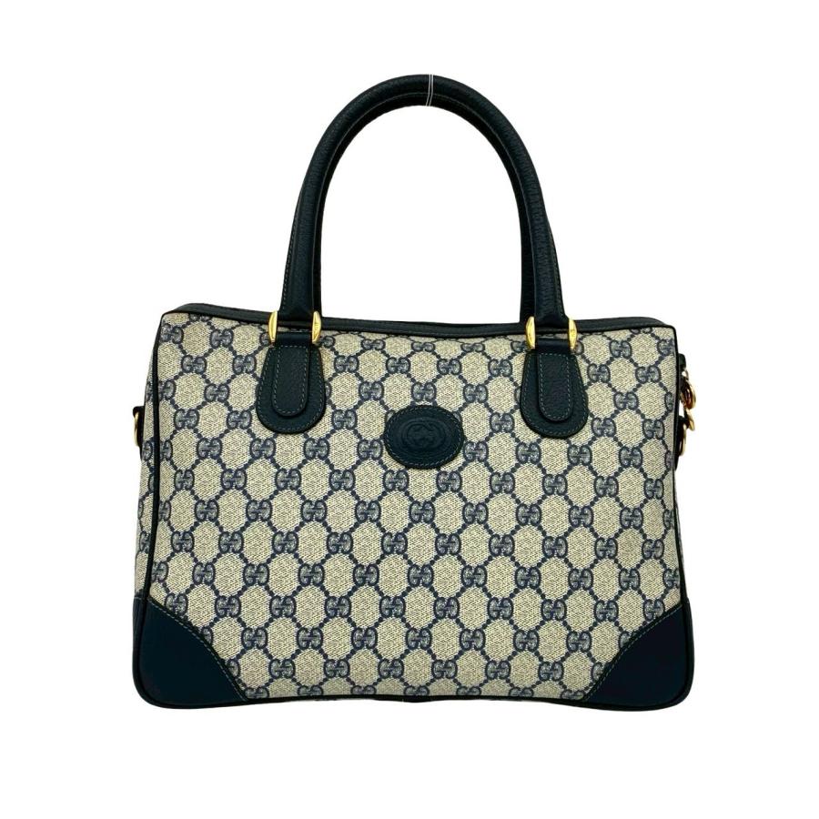 GUCCI オールドグッチ ヴィンテージ GG レザー ボストンバッグ GUCCI（グッチ） 極 美品 オールドグッチ ヴィンテージ GG ロゴ レザー