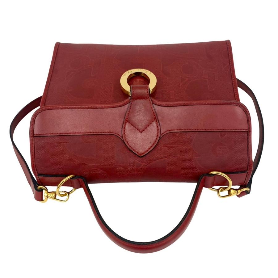 クリスチャンディオール ショルダーバッグ トロッター ロゴ金具 2way 極 美品 Christian Dior クリスチャンディオール ロゴ 金具