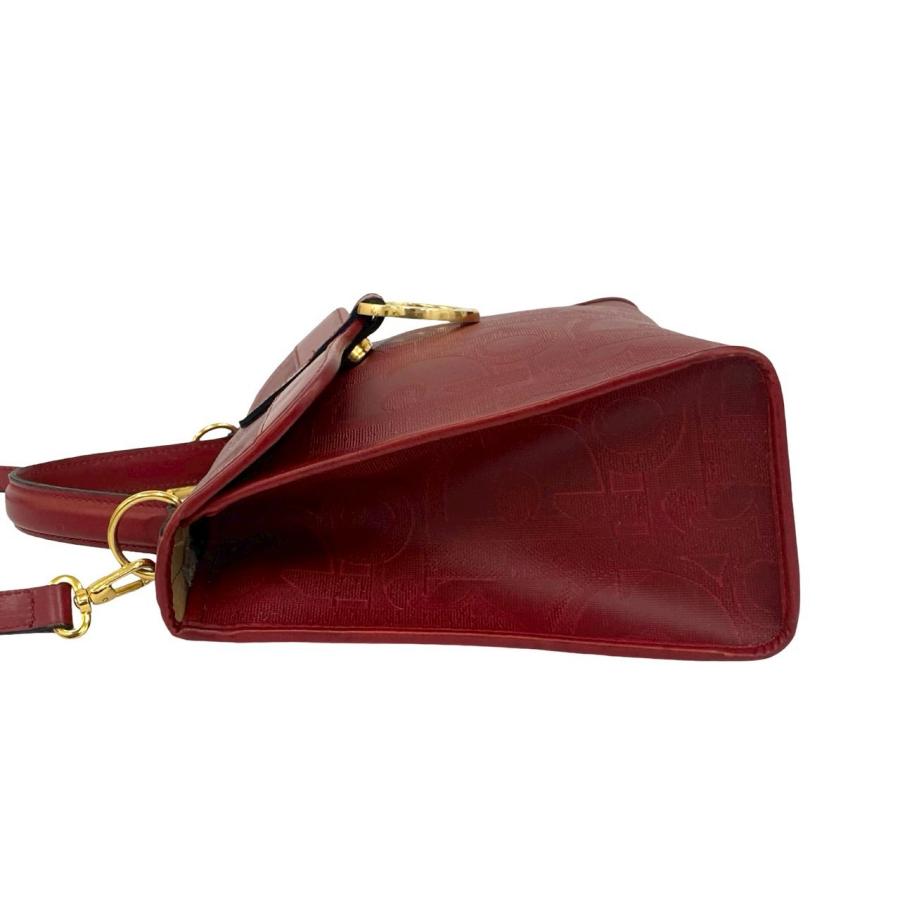 クリスチャンディオール ショルダーバッグ トロッター ロゴ金具 2way 極 美品 Christian Dior クリスチャンディオール ロゴ 金具