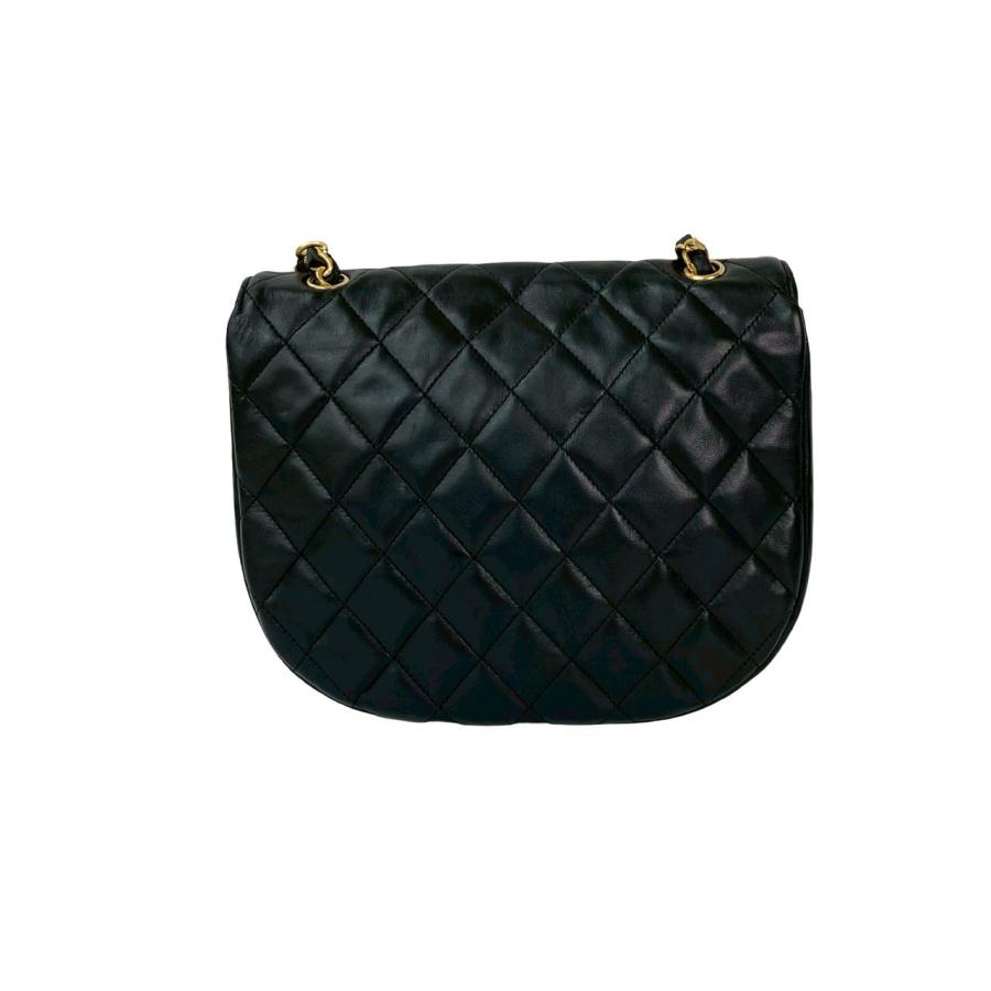 極 美品 シール有 0番台 CHANEL シャネル マトラッセ デカココ ラムスキン チェーン ミニ ショルダーバッグ ポシェット ブラック 97785 CHANEL（シャネル） 極 美品 シール有 0番台 マトラッセ デカココ