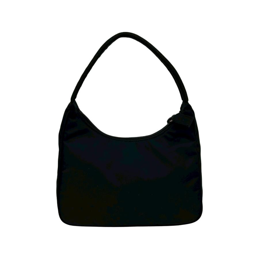 極美品　PRADA プラダ　トートバッグ　ナイロン　アクセサリーポーチ　黒　ロゴ PRADA（プラダ） 極 美品 希少品 三角ロゴ 金具 プレート テスート