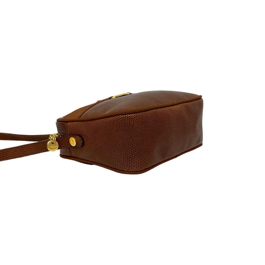 極 美品 Salvatore Ferragamo サルヴァトーレフェラガモ ヴァラ 金具 レザー 本革 ショルダーバッグ ポシェット ブラウン 茶 70876 極 美品 Salvatore Ferragamo サルヴァトーレフェラガモ ヴァラ 金具