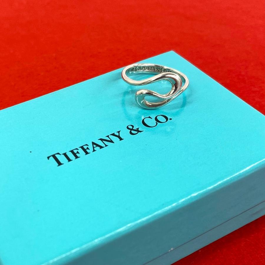 美品 TIFFANY＆Co ティファニー オープンウェーブ リング 約12号 TIFFANY&Co.（ティファニー） 極 美品 オープン ウェーブ リング