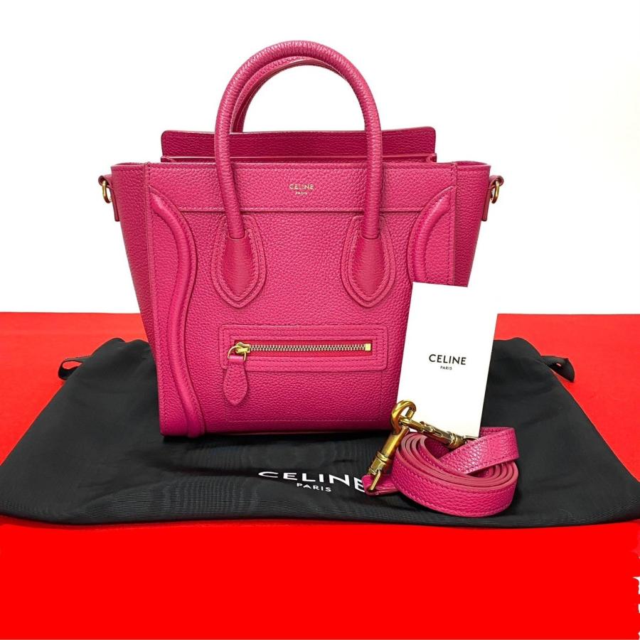CELINE 未使用保管品 袋付き セリーヌ ラゲージ ナノ ショッパー