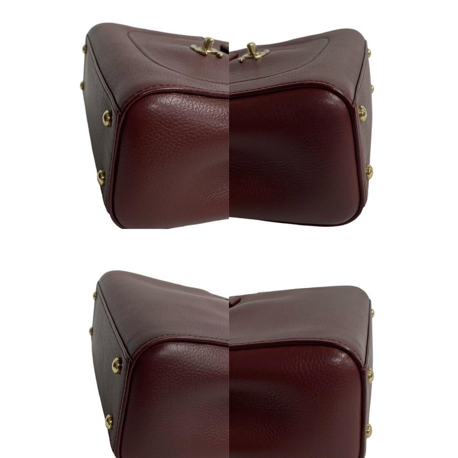 シャネル ココマーク キャビアスキン ターンロック ビジネスバッグ ボルドー CHANEL - シャネル ココマーク キャビアスキン ターンロック