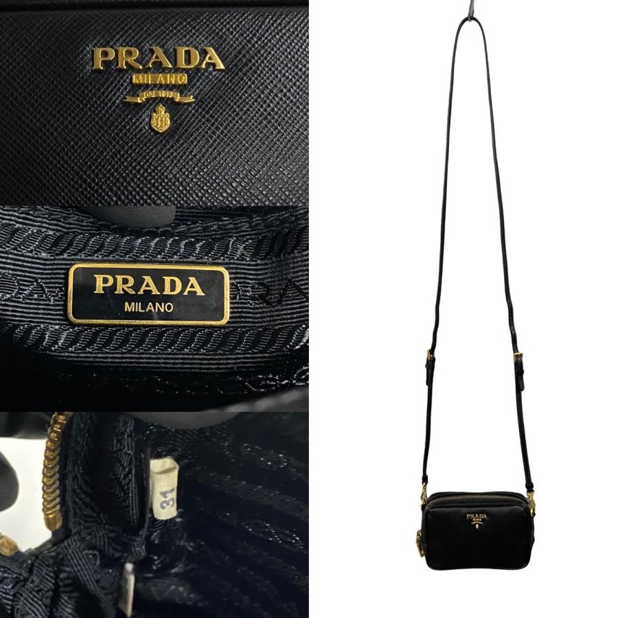 PRADA（プラダ） 極 美品 希少品 ロゴ 金具 サフィアーノ レザー 本革