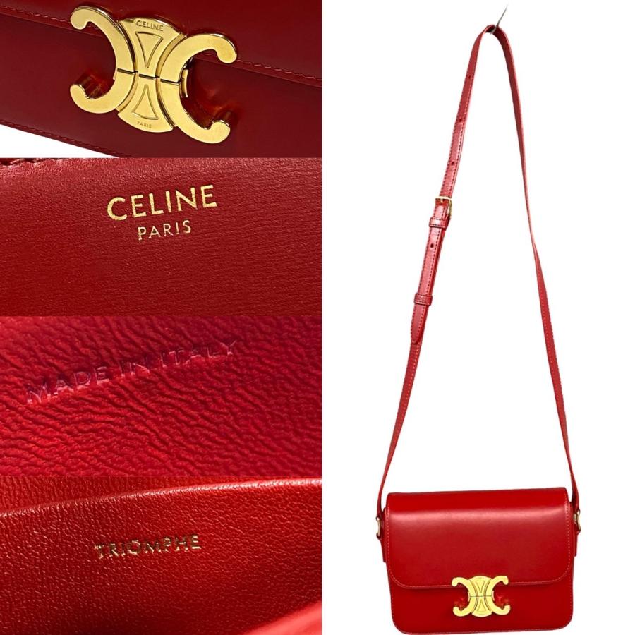 CELINE（セリーヌ） ほぼ未使用 希少品 袋付き トリオンフ ロゴ 金具