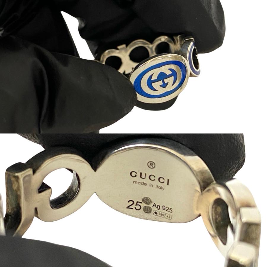 GUCCI（グッチ） 極 美品 インターロッキング G エナメル リング