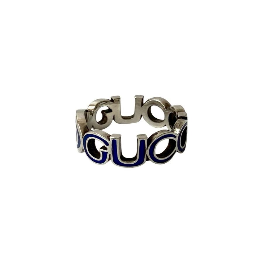 GUCCI（グッチ） 極 美品 インターロッキング G エナメル リング