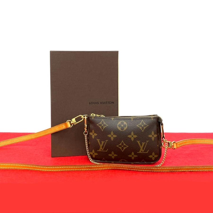 LOUIS VUITTON 極 美品 箱付 ルイヴィトン ミニ ポシェット アクセ  