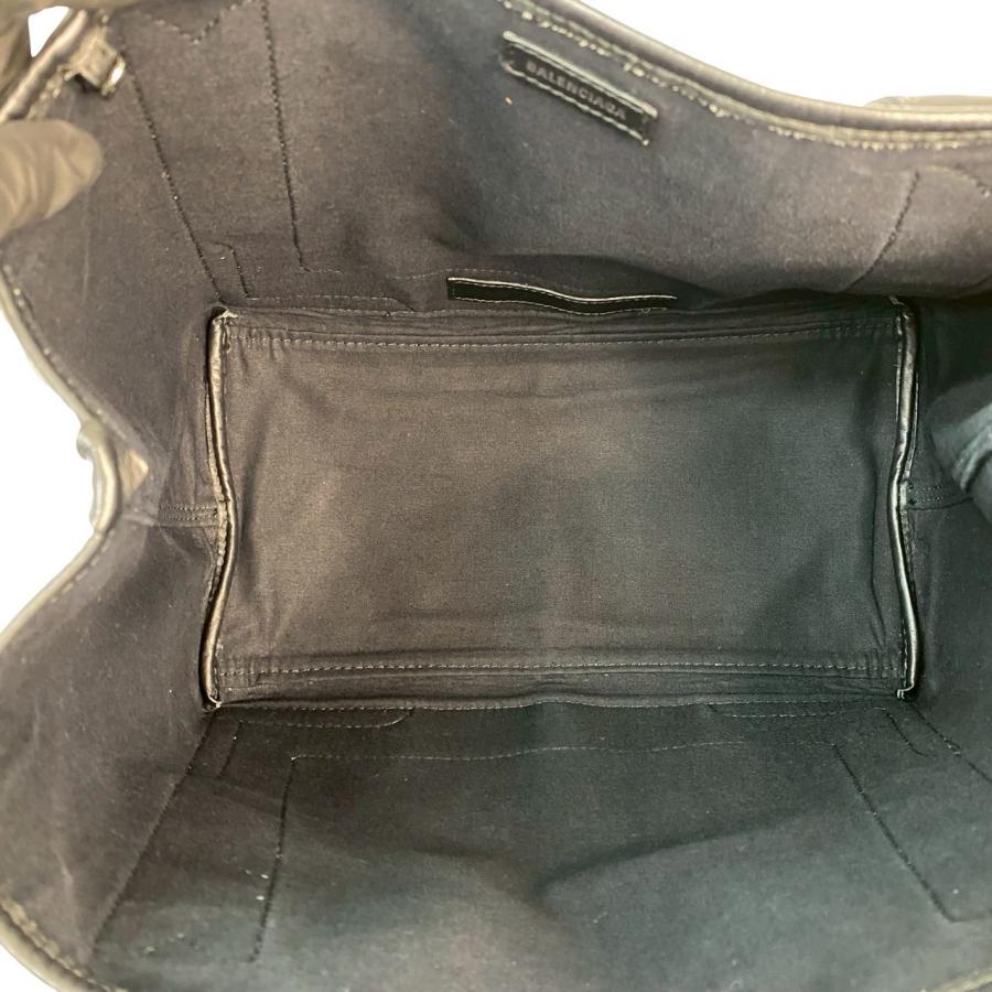 BALENCIAGA（バレンシアガ） 極 美品 希少品 ネイビーカバス S ロゴ